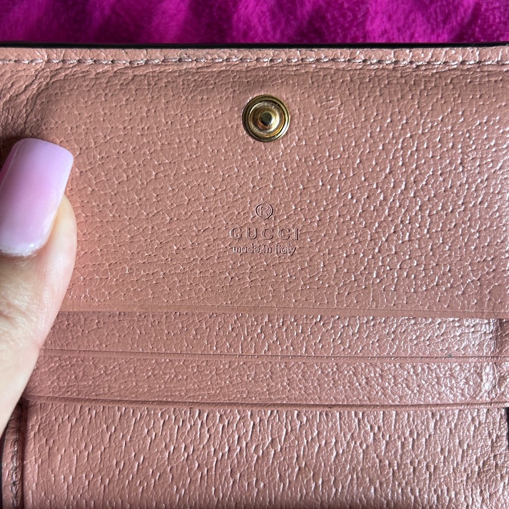 NWOT GUCCI Ophidia GG Card Case Wallet Pink - Picture 10 of 12